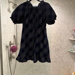Hill House Navy Checkered Dress